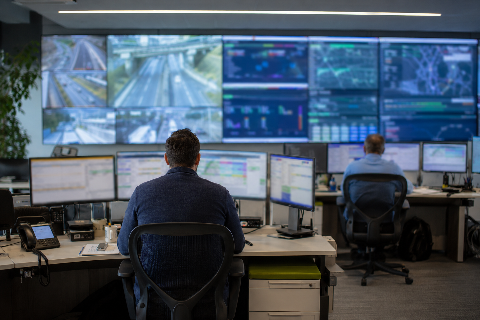 Security operations control room
